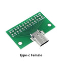 USB 3.1 Connector Type-C Adapter Plate PCB Board Female Male Head Convertor 2*13P to 2.54MM Transfer Test Board USB3.1 Module