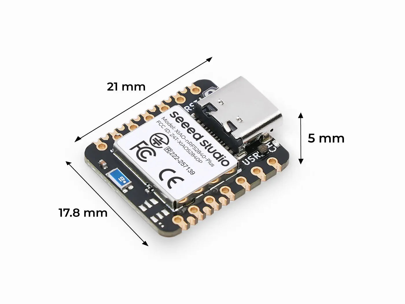 nRF52840 Development Board Arduino Seeed Studio XIAO nRF52840 Sense Plus Bluetooth-enabled Dev Board BLE