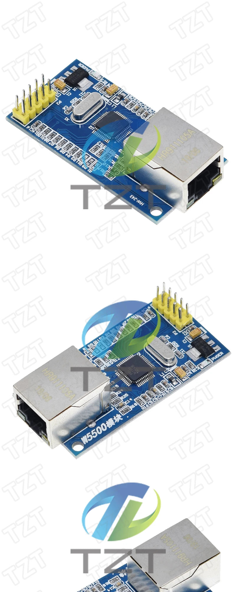 GREATZT 1/2PCS W5500 Ethernet network module hardware TCP / IP 51 / STM32 microcontroller program over W5100