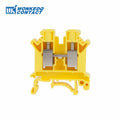 10Pcs UK 10N Screw Feed-through DIN Rail Terminal Block 10mm Cable Plug Multi-color Universal Wire Electrical Connector UK10N