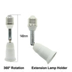 1pc E27 to E27, B22 to E27 Extender Screw E26 Bulb Holder Adapter Rotatable Bendable CFL LED Light Socket Converter