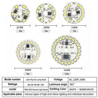 3PCS AC220V LED Chip for Lamp Bulb 5W 7W 9W 12W 15W 18W SMD 2835 Led Round Bulb Chips Light Beads Lighting Spotlight Bulb Chip