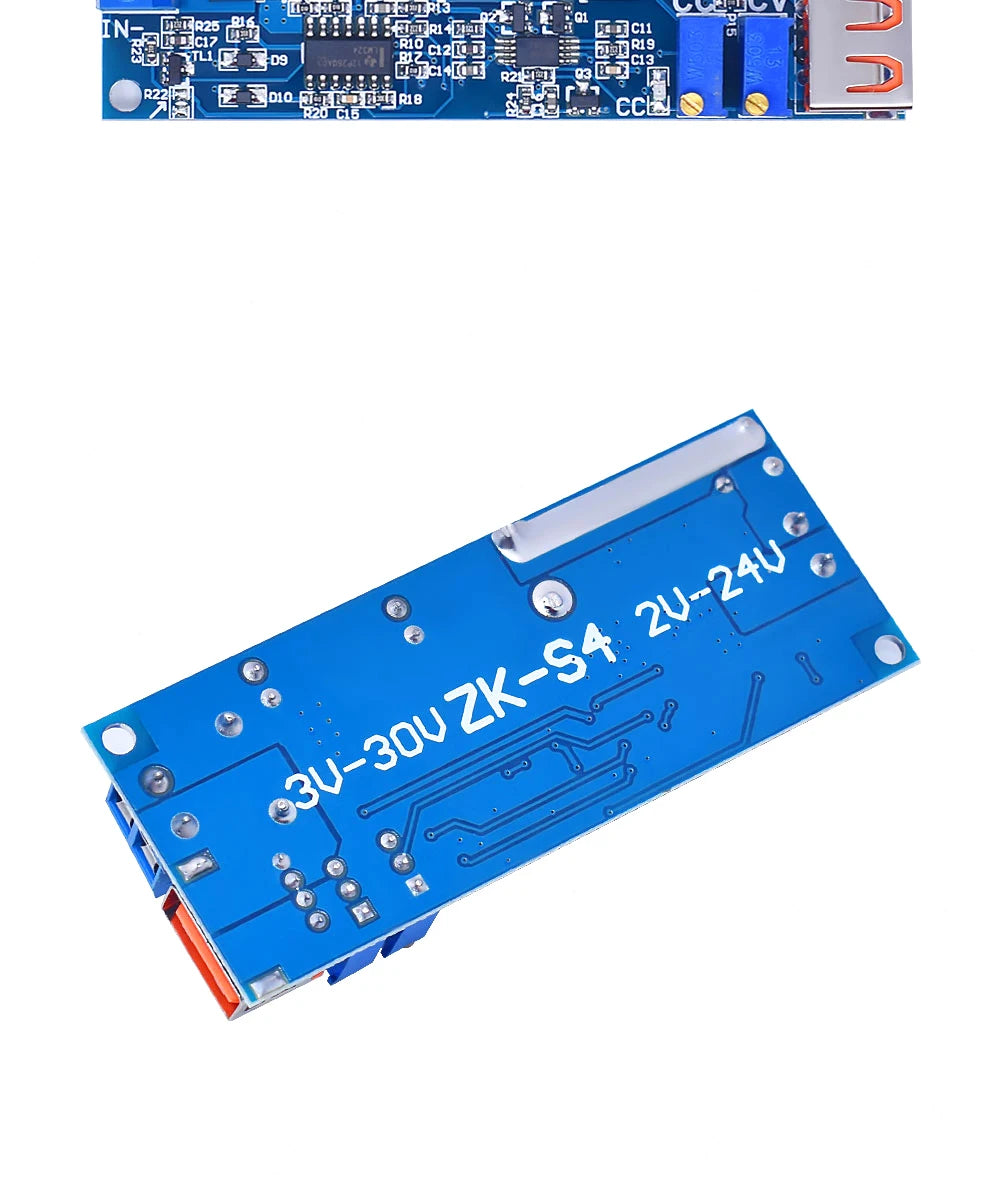 DC DC Step Up Boost Converter 2-24v to 3-30v 4A 80w CC CV Power Module Adjustable Regulated power supply 3.7V 6V 9V 12V With USB