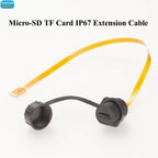 IP67 Waterproof Micro-SD Extension Cable Micro SD TF Card Flex Extender FPC Cable Outdoor Micro SD TF Memory Card Slot