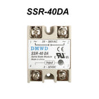 Industrial Solid State Relay SSR DA with Protective Flag SSR-40DA DC control AC Heat sink SSR-10DA SSR-15DA SSR-25DA