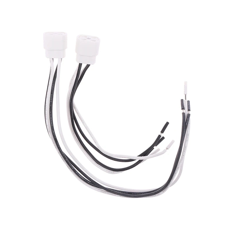 2pcs G10Q Lamp Holder With 15/25cm Long Cable Ring Lamp Plug 4pins Base Insulating Tube Ultraviolet Light Base