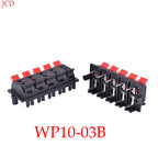 1PCS  Connector Terminal 2P 4P 6P 8P 12P Push In Jack Spring Load Audio Speaker Terminals Breadboard Clips
