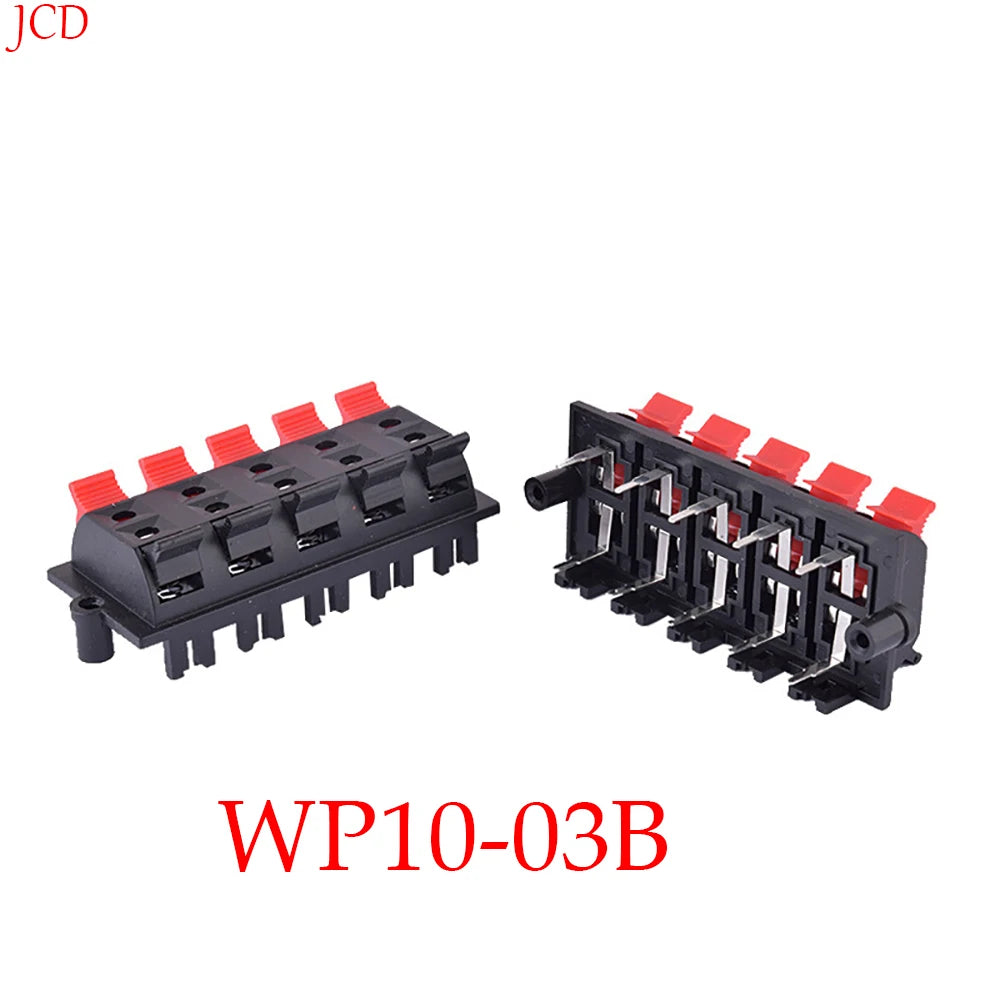 1PCS  Connector Terminal 2P 4P 6P 8P 12P Push In Jack Spring Load Audio Speaker Terminals Breadboard Clips