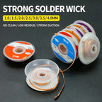 Electronic Repair Wick Copper Braid Desoldering Wick Pure Copper Braided Solder Removal Wire Residue PCB Soldering Clean Tool