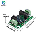 DC Power Filter Board 0-25V/0-50V 2A/3A/4A Class D Power Amplifier Module Interference Suppression Board EMI Suppression
