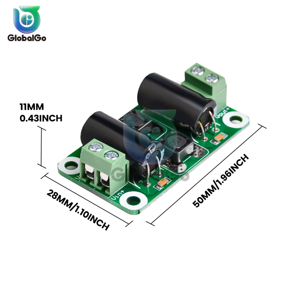 DC Power Filter Board 0-25V/0-50V 2A/3A/4A Class D Power Amplifier Module Interference Suppression Board EMI Suppression