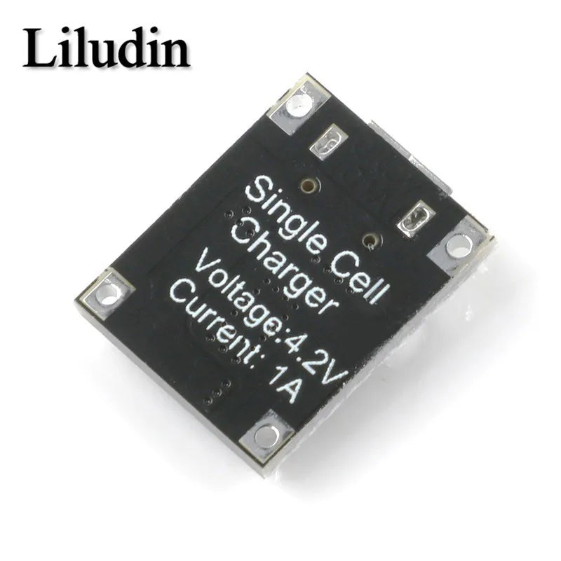 5PCS Single Cell Lithium Battery Charging Charger Module 1A 5V-6V 4.2V TC4056 TC4056A Micro USB Power Supply Board TP4056