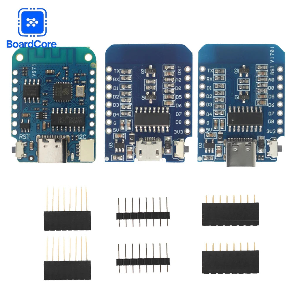 1Set WeMos D1 Mini V4.0 NodeMcu 4MB LOLIN WIFI Internet of Things Development Board Based ESP8266 CH340G Nodemcu V2 for Arduino