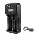 PHOMAX 18650 LCD Rechargeable Battery Fast Charger For Li-ion 18650 26650 14500 16340 18500 & AA AAA 1.2V Ni-MH Ni-Cd Battery