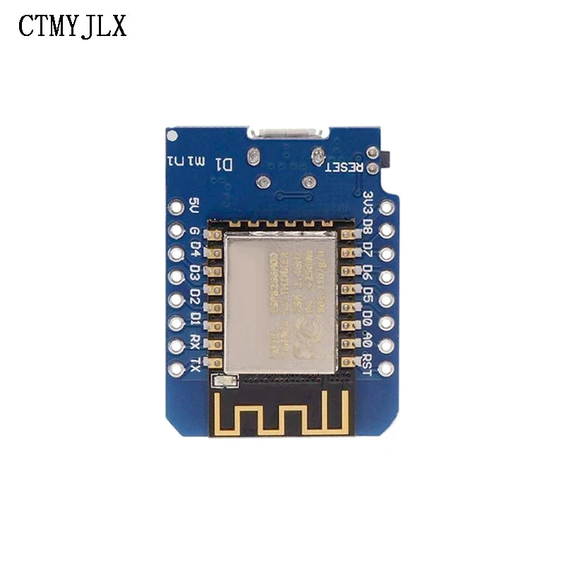 10pcs ESP8266 D1 Mini WIFI Development Board ESP-12F CH340G CH340 V2 Usb For Wemos D1 Mini Nodemcu Lua Board 3.3V Pins DIY Kit