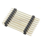 50pcs 2.54mm Straight 2x2/3/4-40p L11.5/13/15/17/19/21/25-50mm Gold Dual Row Double Insulation PCB Board Spacer Male Pin Header