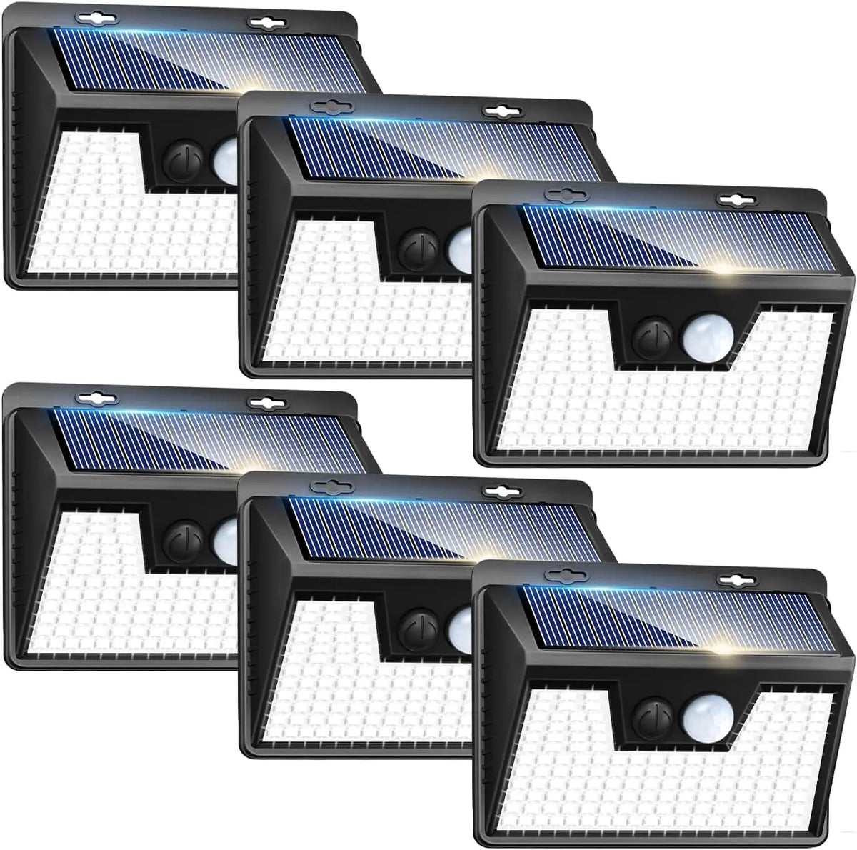Solar Lights Outdoor Waterproof, 140LED Motion Sensor Light, 3 Modes Solar Powered Fence Security Lights for House Outside