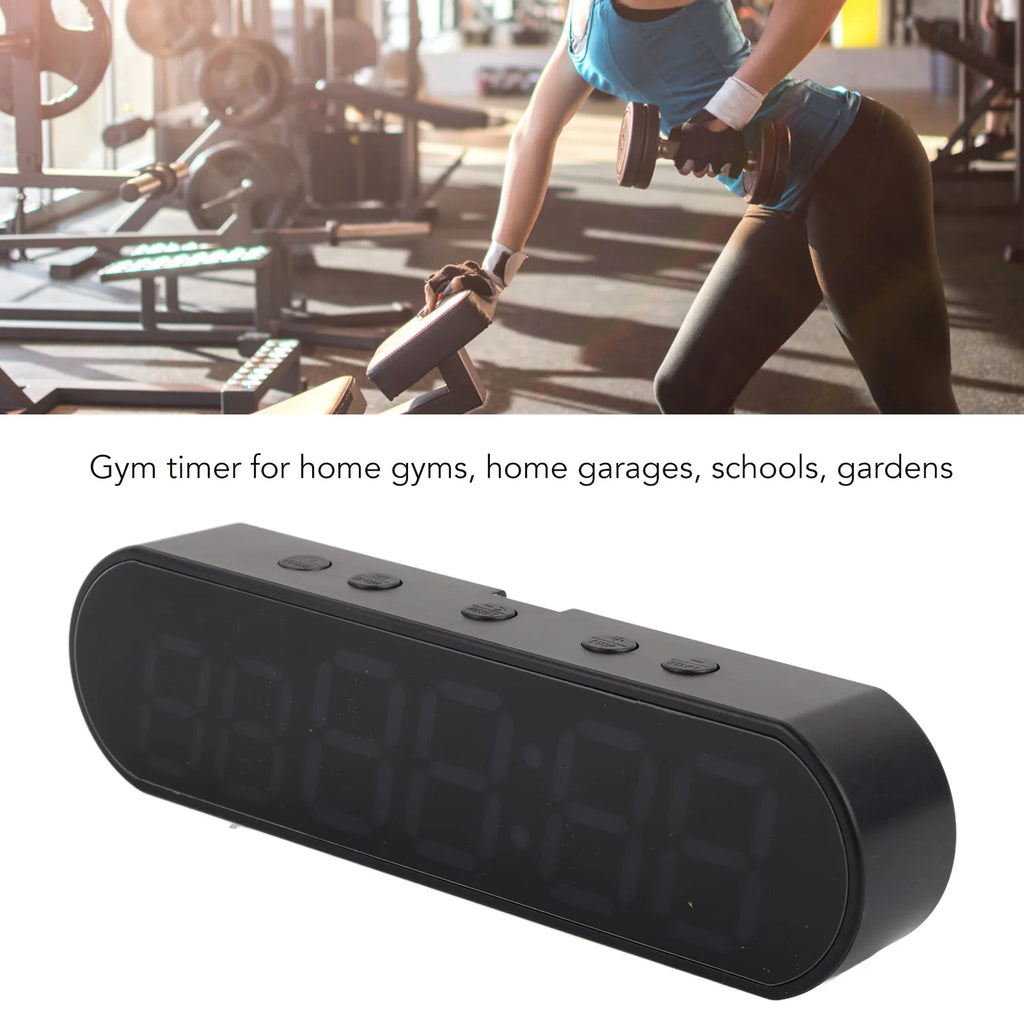 Fitness Interval Timer Portable Gym Timer Multifunctional 1000mAh USB Fitness Sports Interval Workout Timer Alarm Clock