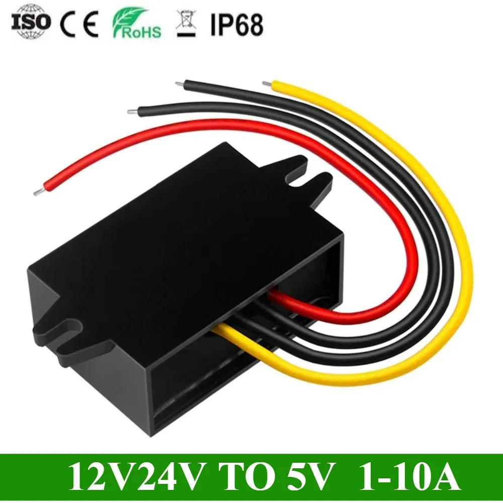 12v 24v to 5v DC-DC Step Down Converter 8-40V Buck 5V Voltage 1A 2A 3A 4A 5A 8A 10A Module Power Supply Adapter for Car LED CE