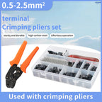 YICHENG 2.54mm Dupont Connector Kit with Ratcheting Wire Crimping Tool,Male Female Pins, Headers & Ribbon Cable