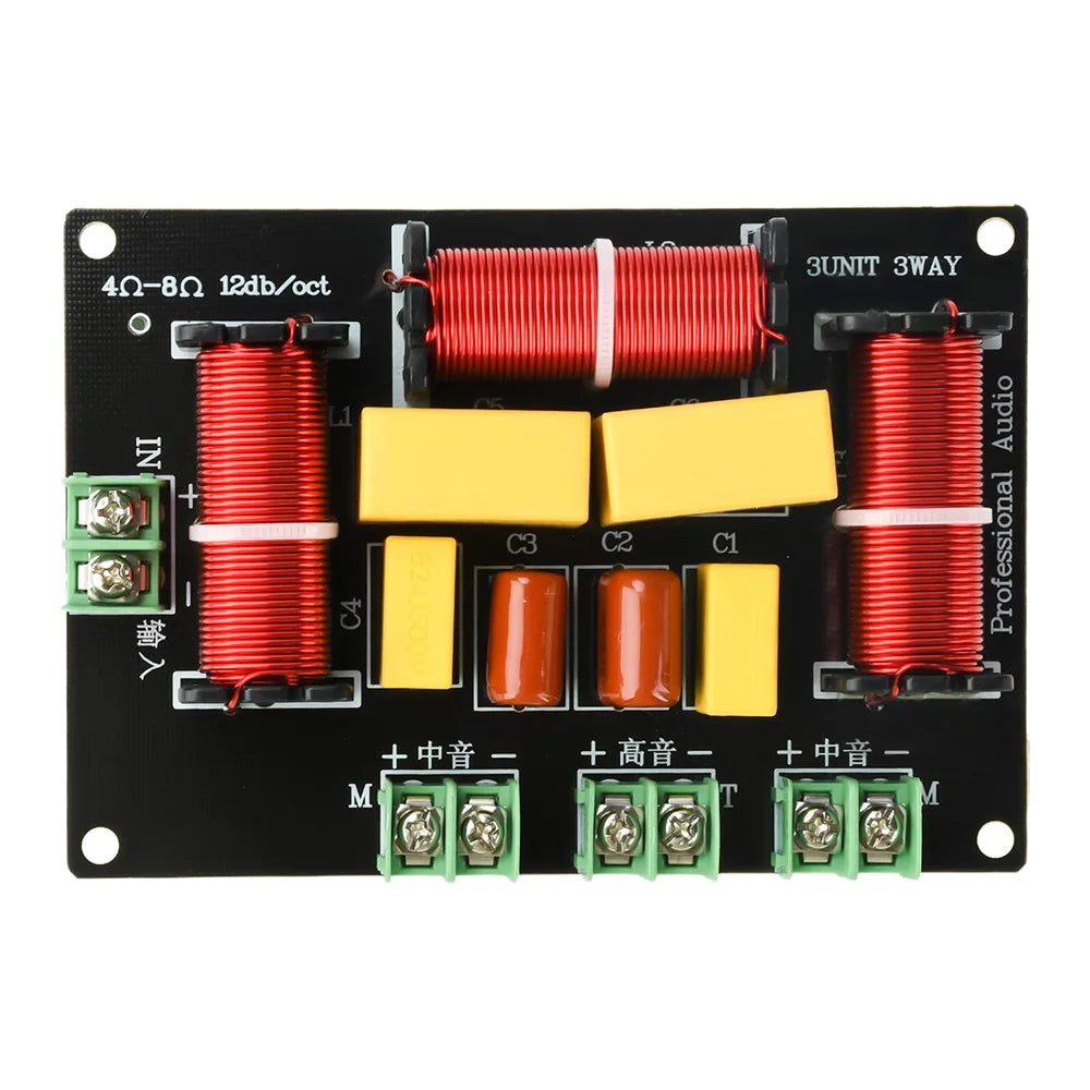 3-Way 200W 5500Hz / 5300Hz 3 Unit Home Theater High Power Audio Crossover Filters Professional Speaker Frequency Divider