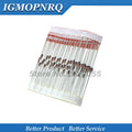 100pcs 1/2W  Zener diode BZX55C 2V2 2V 2V2 2V4 2V7 3V 3V3 3V6 3V9 4V3 4V7 5V1 5V6 6V2 6V8 7V5 8V2 9V1 10V 11V 12V 13V 15V DO-35