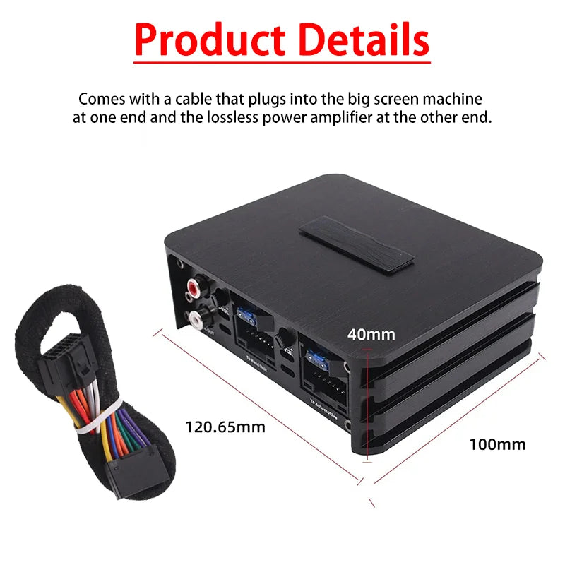 Car Power Amplifier 4*60W Way DSP Car Audio Speaker Amplifier Lossless Audio Processor For Android Large Screen Dedicated