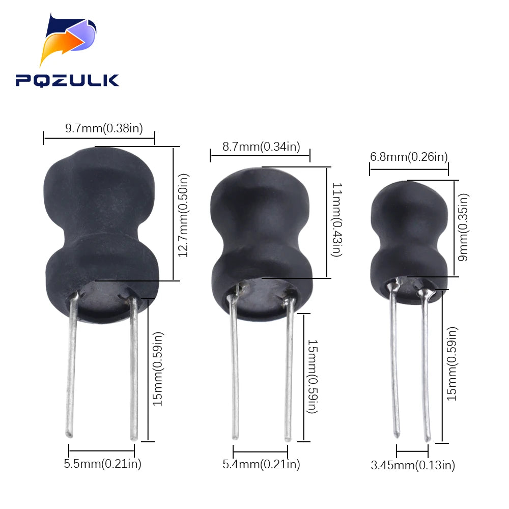 10PCS 6*8 8*10 9*12mm DIP inductor 2.2/3.3/4.7/10/15/22/33/47/68/100/150/220/330/470/680uH 1/1.5/2.2/3.3/4.7/10/20/30/100mH