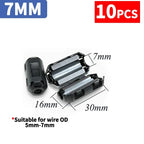3.5-15mm Clip Ferrite Bead EMI Filter RFI Suppressor for Power/USB/HDMI Cables, PC/TV/Audio Noise Reduction