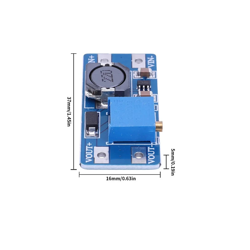 1PC MT3608 DC-DC Step Up Converter Booster Power Supply Module Boost Step-up Board Output TYPE-C / Micro USB 2A 28V Max