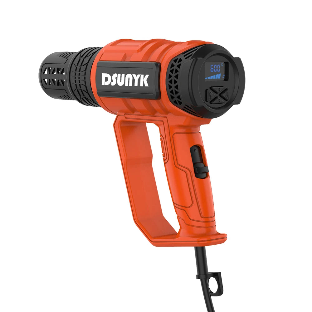 2500W 110V/220V EU/US Industrial Heavy Duty Hot Air Gun For Shrink Wrapping Adjustable Temperature Digital Display Heat Gun
