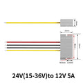 24V to 12V 2A -5A Power Buck Converter Voltage Transformer Waterproof Regulator Reducer Module Power Supply DC Buck Converter