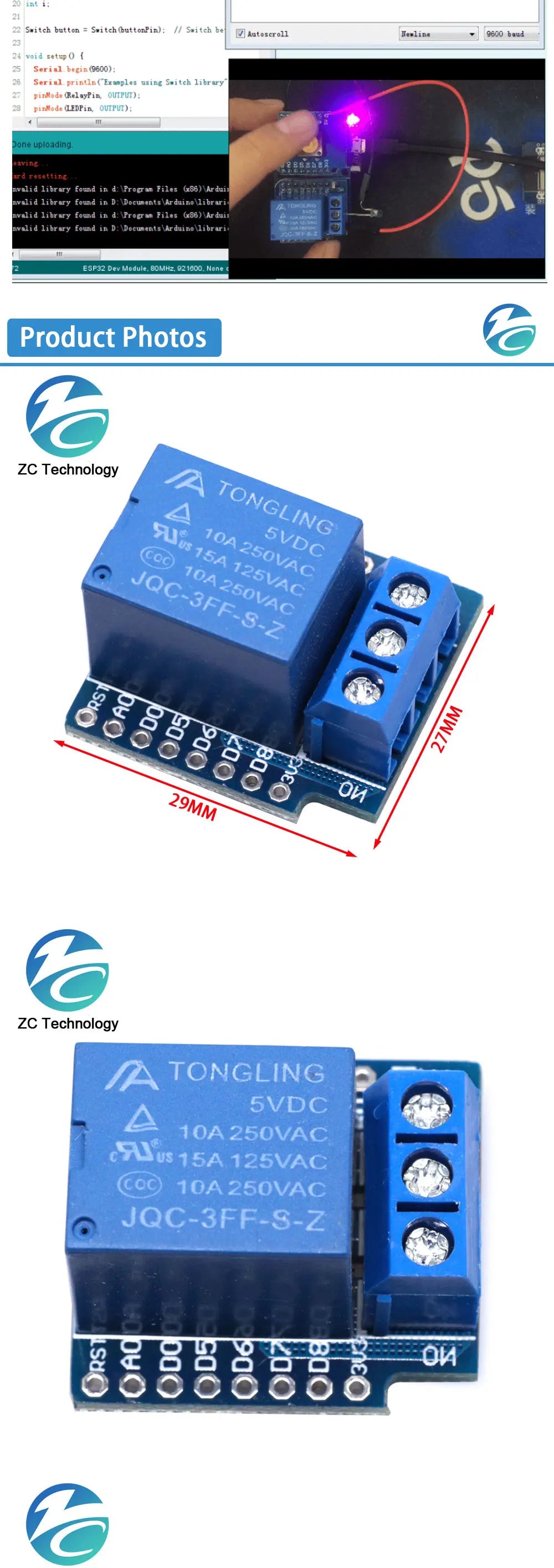 One Channel Wemos D1 Mini Relay Shield Wemos D1 Mini Relay Module for ESP8266 Development Board 1 Channel