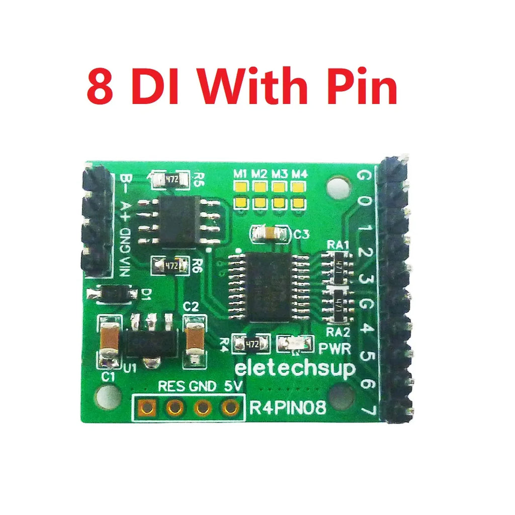 DC 5V 12V 24V 8DI/8DO/4DI-4DO/2DI-6DO/6DI-2DO RS485 Bus Core Board for Raspberry Pi Arduino ESP32 PLC Network Control