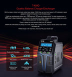 SKYRC T200 T400 T100 AC/DC Lipo Battery Dual Balance Charger Discharger for Traxass Airsoft Drone RC Battery Charger Fast Charge