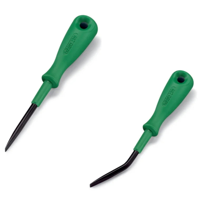 WAGO 210-719 210-720 210-721 210‑648 210‑658 210‑647 210‑657 Angled Slotted Screwdriver, Terminal Block Operating Tool