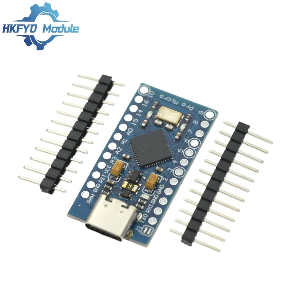 1-10pcs Pro Micro ATmega32U4 5V 16MHz Original Chip Replace ATmega328 For Arduino Pro Mini With 2 Row Pin Header For UNO R3