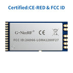 G-NiceRF| 2 PCS LORA1280F27 CE & FCC SX1280 500mW Long Range 2.4GHz LoRa Wireless Transceiver Module
