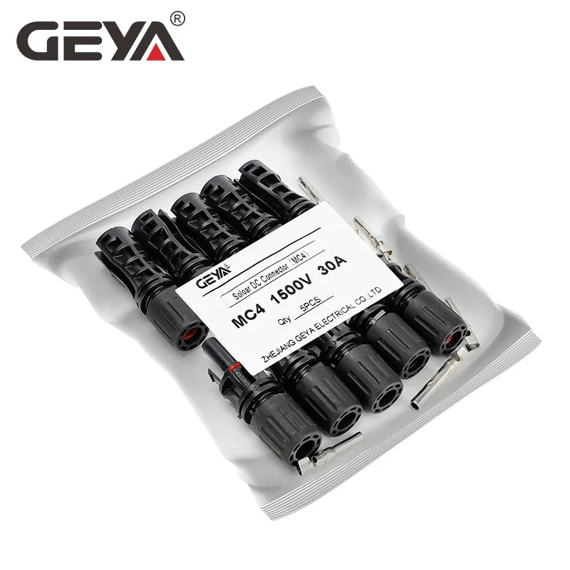 GEYA 5Pairs Solar Connector Male Female 30A 45A Solar Panel Branch Connectors for PV Cable 2.5/4/6mm2 1000VDC 15000VDC