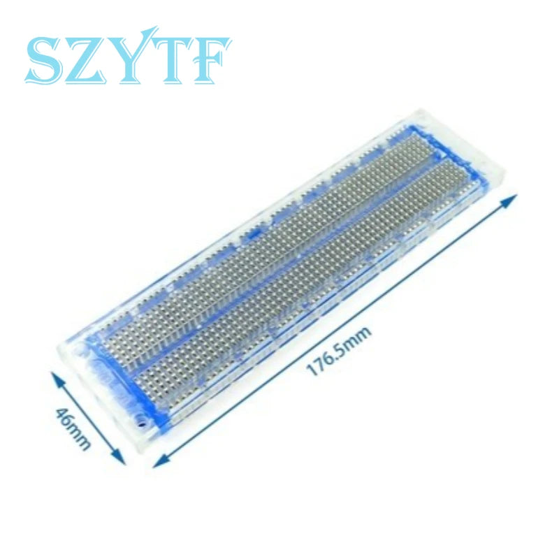 MB-102 MB102 Breadboard 830 Point Solderless PCB Bread Board White/Transparent Test Develop DIY For Arduino
