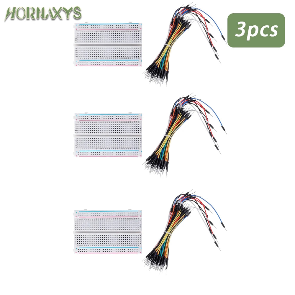 MB-102 Prototype Breadboard 400 830 Points Solderless PCB Bread Board Jumper Wires Cable Board DIY Dupont Wire for Arduino Kit