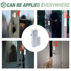 5pcs/10pcs Wireless Door Window Sensor Alarm 95db Anti-theft 433mhz Door Contact Detector Magnetic for Home Security Protection