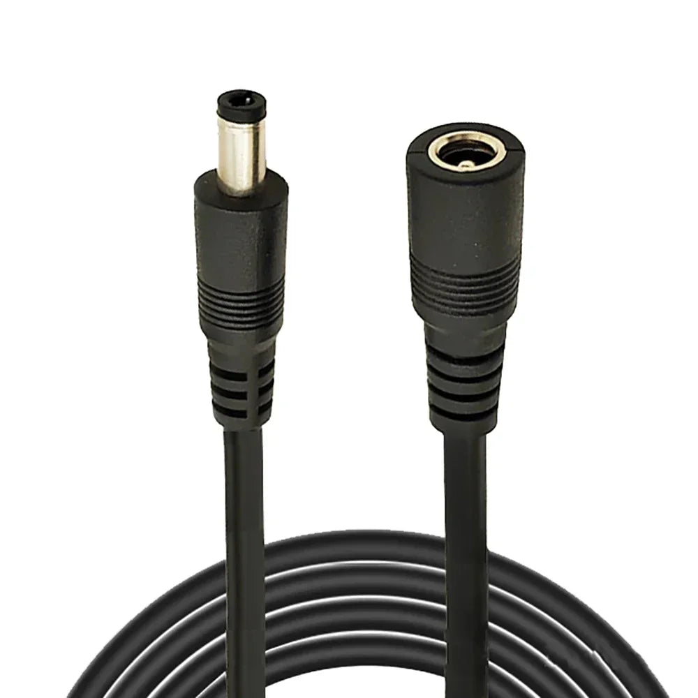 10m 5m 3M 2m 1m 5.5 x 2.1mm DC Power connector Jack Adapter lead cord 12v cable DC female Male extension external Plug