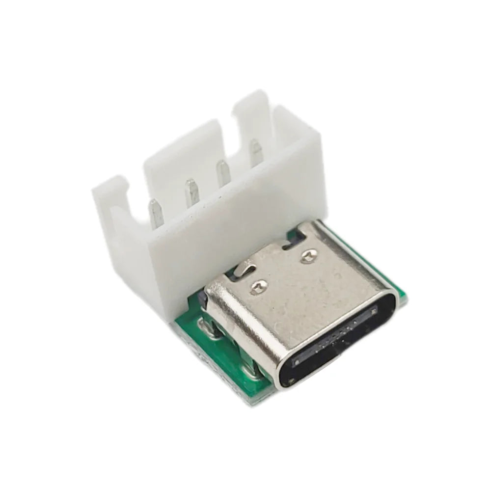 2/5/10PCS TYPE-C To Pin Header XH2.54 Pitch 4Pin Power Adapter Board Data Cable Test Board Straight Pin Elbow Pin PCB Connector