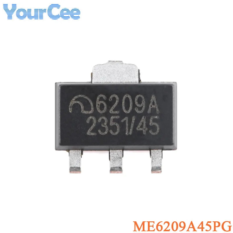 50Pcs ME6209A ME6209A30PG ME6209A40PG ME6209A45PG ME6209A50PG SOT-89-3 3V 4V 4.5V 5V 250mA Low Power LDO Chip Linear Regulator
