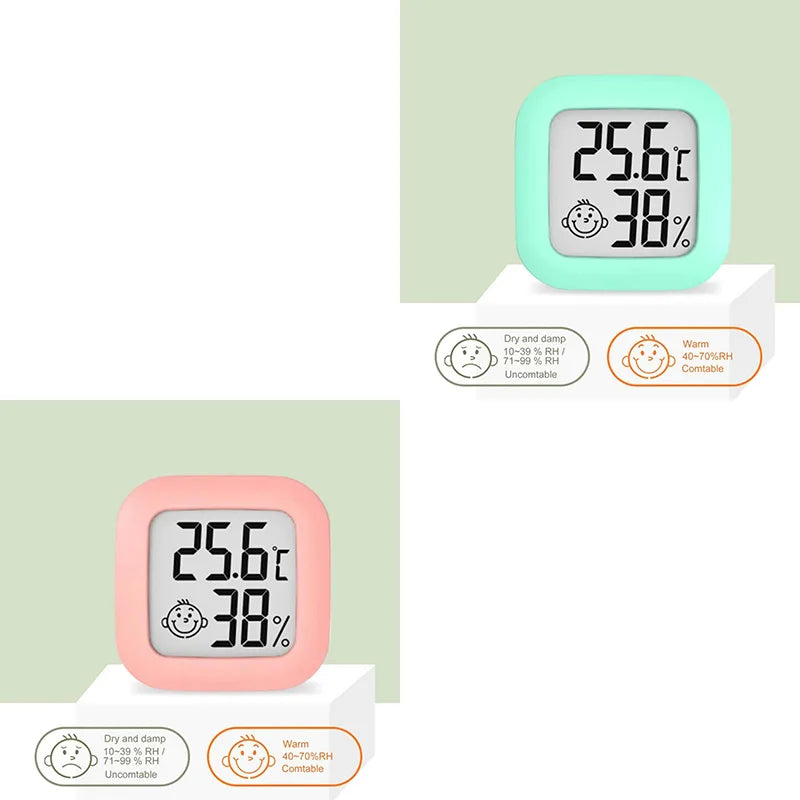 1/2pc LCD Digital Thermometer Hygrometer Indoor Room Electronic Temperature Humidity Meter Sensor Gauge Weather Station For Home