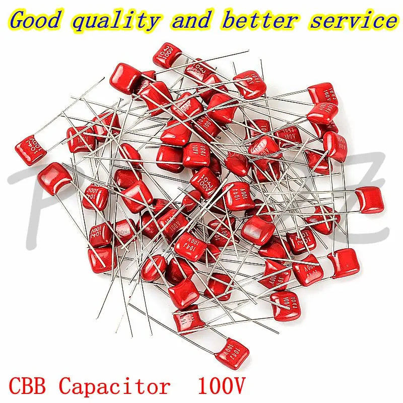 10pcs CBB Capacitor 100V 393 473 683 104 224 394 474 105 335 101 471 102 103 152 222 332 472 682 103 223 333 J 1UF 0.1UF 0.47UF
