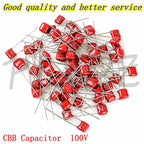 10pcs CBB Capacitor 100V 393 473 683 104 224 394 474 105 335 101 471 102 103 152 222 332 472 682 103 223 333 J 1UF 0.1UF 0.47UF