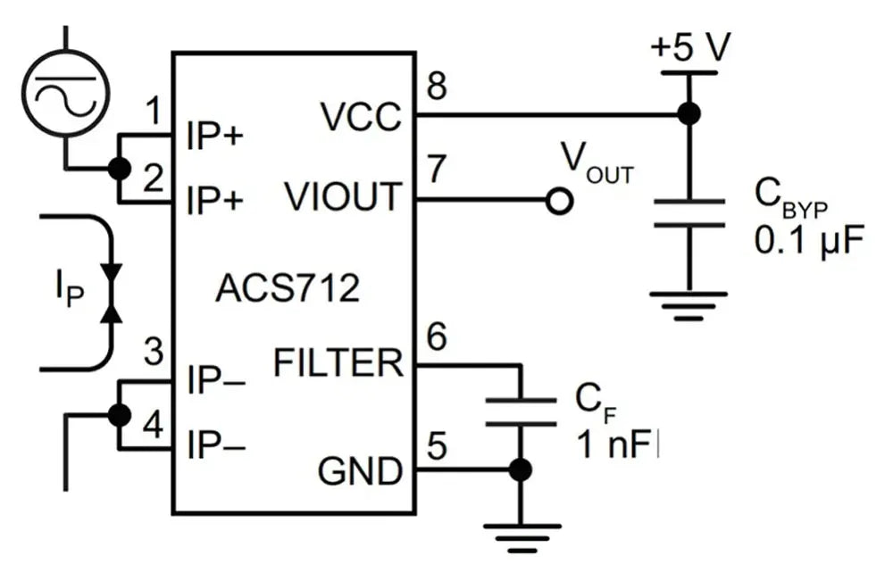 1pcs Hall Current Sensor Module ACS712 module 5A 20A 30A Hall Current Sensor Module 5A/20A/30A ACS712 For Arduino