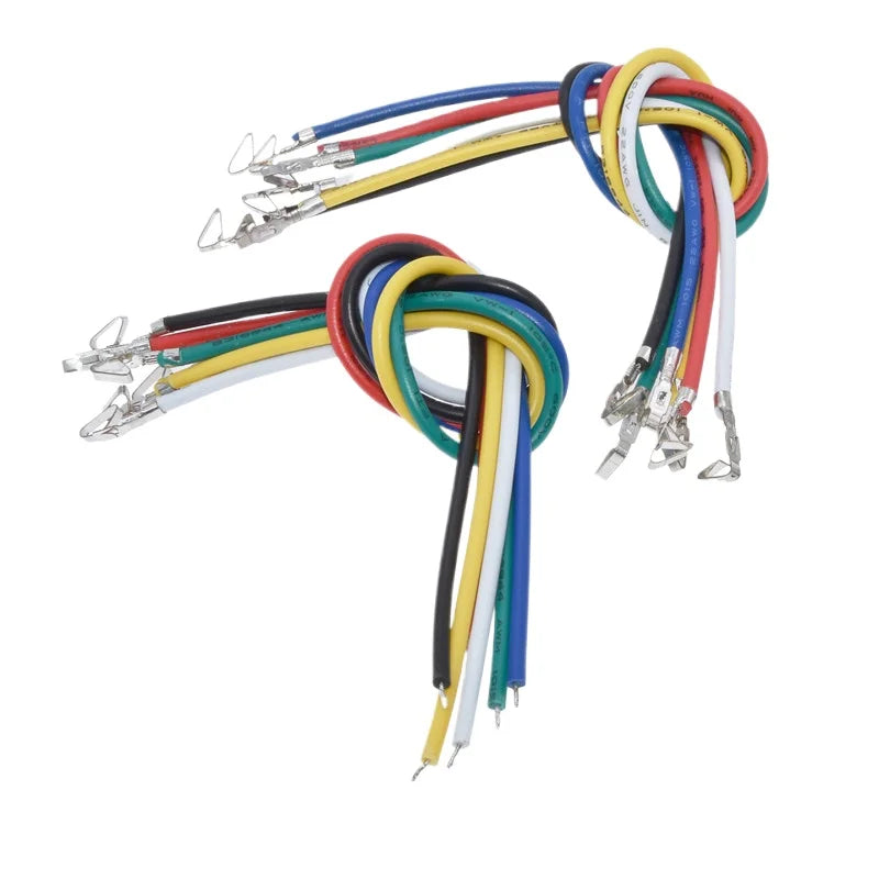 100PCS CH3.96 Pitch Electronic Terminal Wire Single/Double Head 5.08 Universal 20AWG Color Connection Harness 10/20/30/40CM